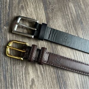 Boys Black and Brown Belt Size Small - Beverly Hills Polo Club